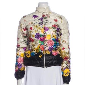 Moncler Floral Print Down PufferJacket Coat